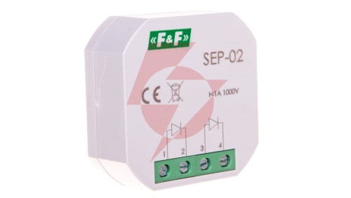 Separator sygnału wejściowego 1A 1000V podtynkowy SEP-02