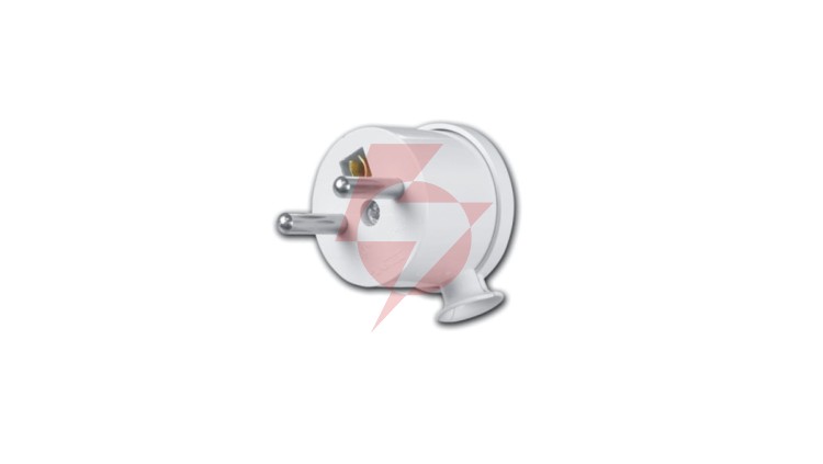 Wtyczka kątowa MINI z/u 16A 250V rozbieralna biała WT-15/BIAŁY