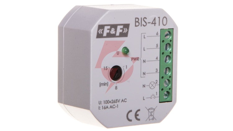 Przekaźnik bistabilny 1Z 16A 230V AC BIS-410