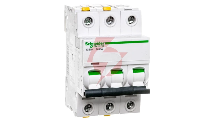 Wyłącznik nadprądowy 3P D 63A 10kA AC iC60H-D63-3 Acti9 A9F08363