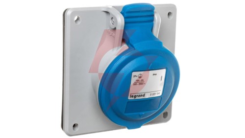Gniazdo tablicowe 16A 3P 230V niebieskie IP44 P17 TEMPRA PRO 555184
