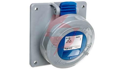 Gniazdo tablicowe 3P 16A 230V niebieskie IP67 P17 TEMPRA PRO 555384