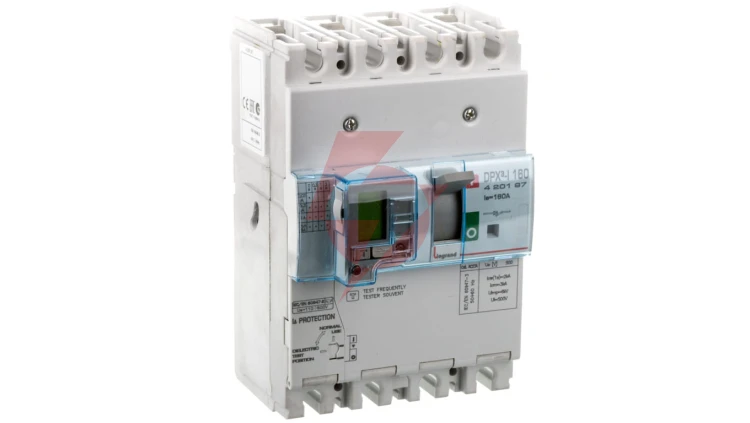 Rozłącznik mocy 4P 160A modułem różnicowoprądowym DPX3-I 160+BL.R. 420197