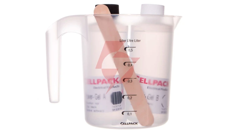 Dwuskładnikowy żel w butelkach, z pojemnikiem i mieszadłem, POWER GEL 400ml, 335120