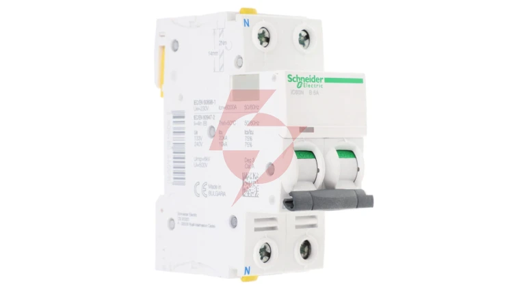 Wyłącznik nadprądowy 1P+N B 6A 6kA AC iC60N-B5-1N Acti9 A9F03606