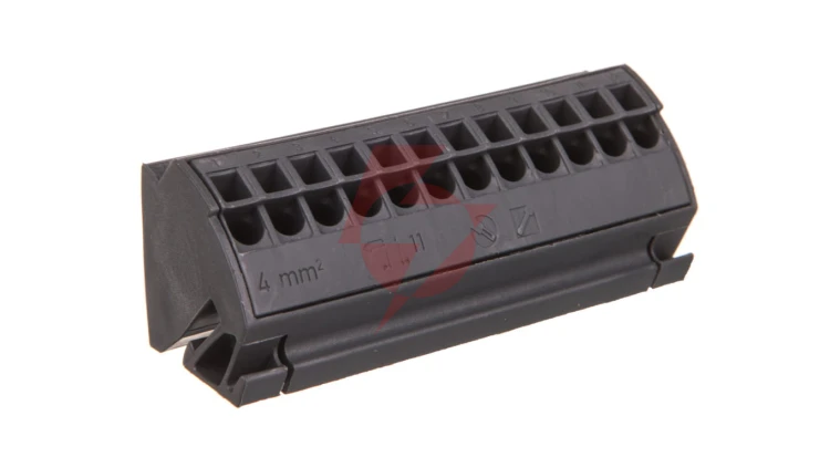 Blok potencjałowy 4mm2 ciemnoszary 812-102