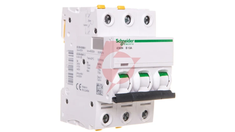 Wyłącznik nadprądowy 3P B 13A 6kA AC iC60N-B13-3 Acti9 A9F03313