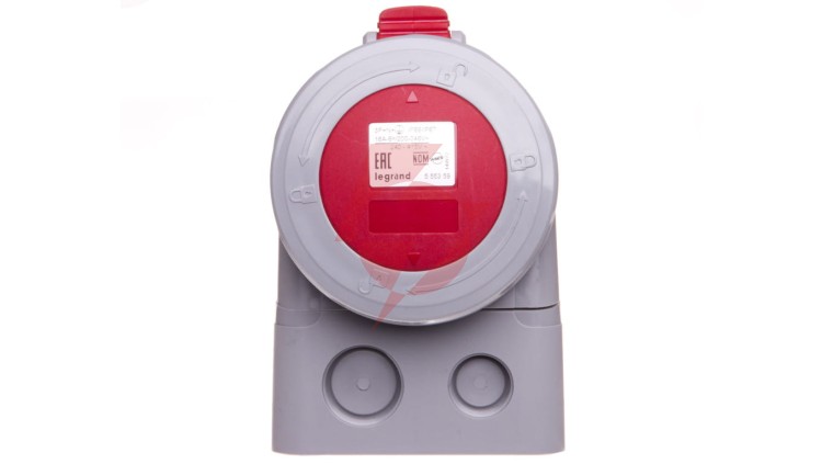Gniazdo stałe 5P 16A 400V czerwone IP67 P17 TEMPRA PRO 555359
