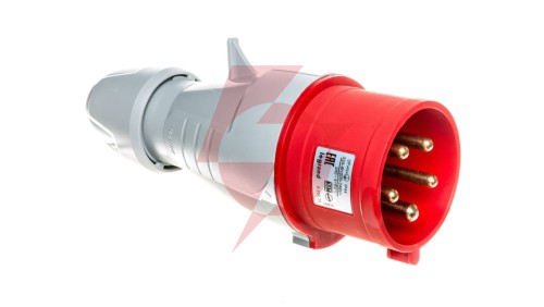 Wtyczka przenośna 5P 32A 400V czerwona IP44 P17 TEMPRA PRO 555239