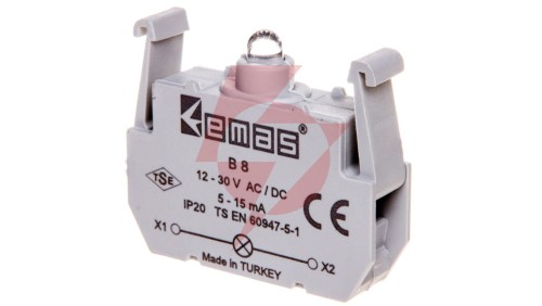 Element podświetlający do przycisków serii B, 12-30V AC/DC, żółty T0-B8