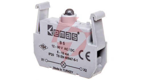 Element podświetlający do przycisków serii B, 12-30V AC/DC, bezbarwny T0-B5