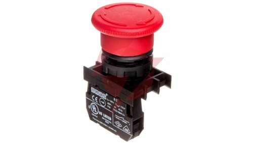 Przycisk dłoniowy bezpieczeństwa, 1NC, grzybek 40 mm, czerwony T0-B200E