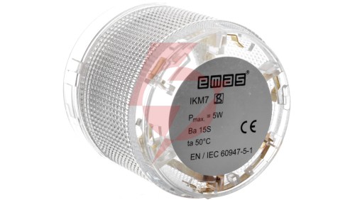 Moduł sygnalizacyjny 70mm, bez źródła światła, biały, T0-IKM7B