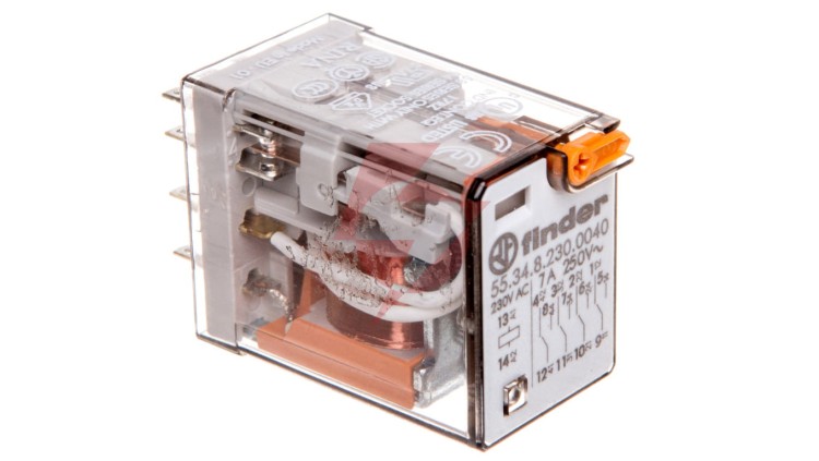 Przekaźnik miniaturowy przemysłowy 4P 7A 250V AC AgNi 55.34.8.230.0040