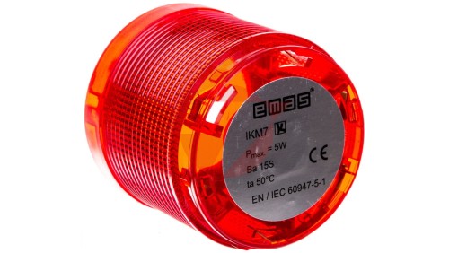Moduł sygnalizacyjny 70mm, bez źródła światła, czerwony, T0-IKM7K