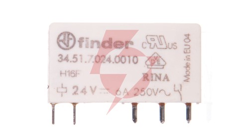 Przekaźnik miniaturowy 1P 6A 24V DC AgNi 34.51.7.024.0010