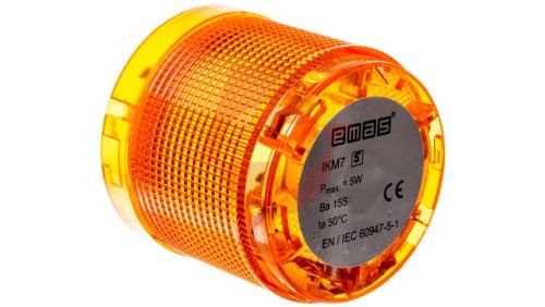 Moduł sygnalizacyjny 70mm, bez źródła światła, żółty, T0-IKM7S