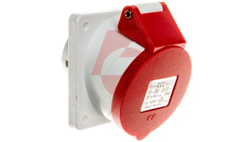 Gniazdo tablicowe 16A 5P 400V 6h IP44 skośne Quick-Connect 122001