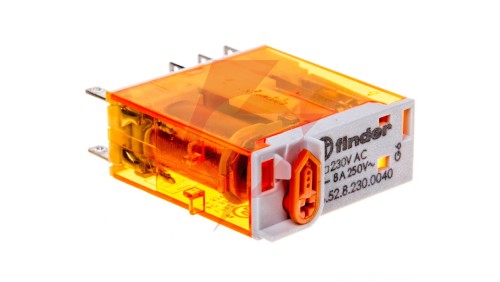 Przekaźnik przemysłowy 2P 8A 230V AC AgNi 46.52.8.230.0040