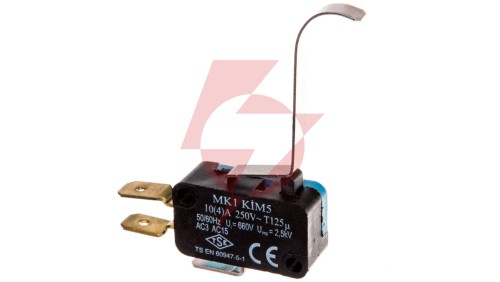 Wyłącznik krańcowy miniaturowy, 1CO, dźwignia długa podgięta, T0-MK1KIM5