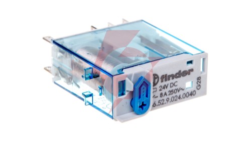 Przekaźnik miniaturowy 2P 8A 24V DC AgNi 46.52.9.024.0040
