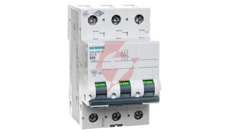 Wyłącznik nadprądowy 3P B 25A 6kA AC SENTRON 5SL6325-6