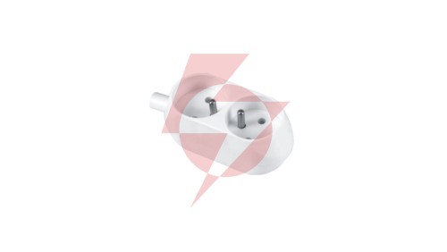 Gniazdo przenośne dwukrotne 16A 2P+Z 250V białe GN-270