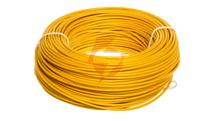 Przewód instalacyjny H07V-K (LgY) 2,5 żółty /100m/