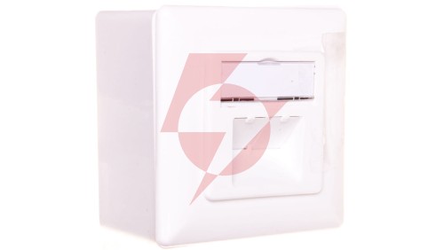 Gniazdo teleinformatyczne natynkowe 2x RJ45 STP kat. 6 DN-9006-N