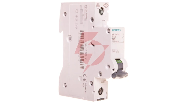 Wyłącznik nadprądowy 1P C 63A 6kA AC SENTRON 5SL6163-7