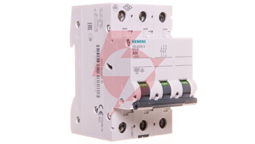 Wyłącznik nadprądowy 3P B 20A 6kA AC SENTRON 5SL6320-6