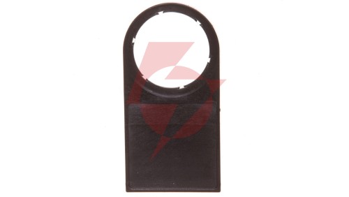 Ramka do etykiet samoprzylepnych 27x27mm czarna zaokrąglona otwór 22mm SIRIUS ACT 3SU1900-0AJ10-0AA0