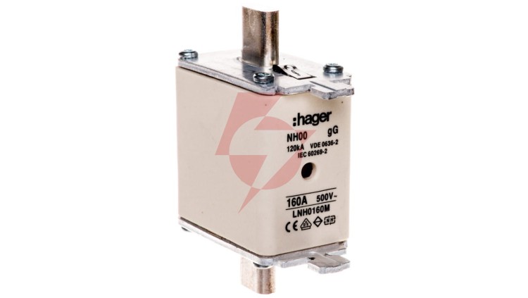 Wkładka bezpiecznikowa NH00 160A 500V gG LNH0160M