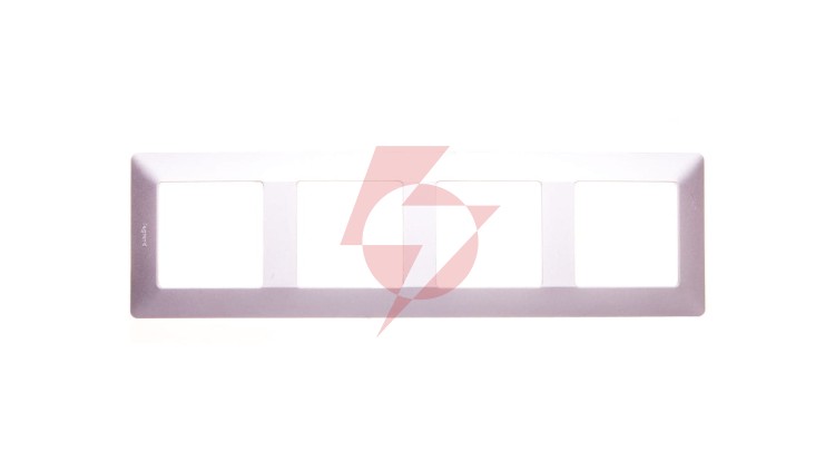 VALENA LIFE Ramka poczwórna aluminium 754134