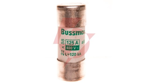 Wkładka cylindryczna CYLINDRICAL FUSE 22x58mm 125A AM 400V AC C22M125