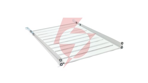 Półka 19 cali 1U G/650 szara (RAL 7035) z podporą TN-19-650-1U-GY