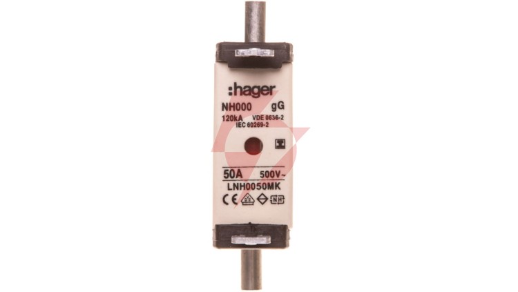 Wkładka bezpiecznikowa NH000 50A gG 500V WT-000 LNH0050MK