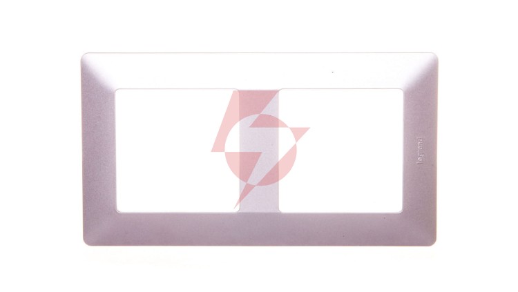 VALENA LIFE Ramka podwójna aluminium 754132