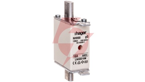 Wkładka bezpiecznikowa NH000 16A 500V gG LNH0016M