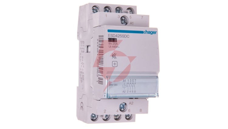 Stycznik modułowy cichy 25A 4Z 24V DC ESD425SDC