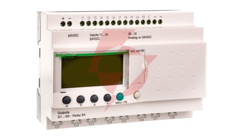 Przekaźnik programowalny 24V DC 12we, 8wy ZELIO LOGIC SR2A201BD