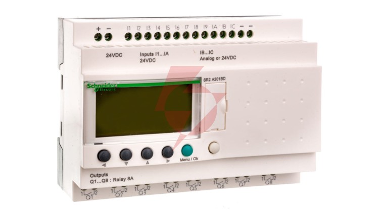 Przekaźnik programowalny 24V DC 12we, 8wy ZELIO LOGIC SR2A201BD