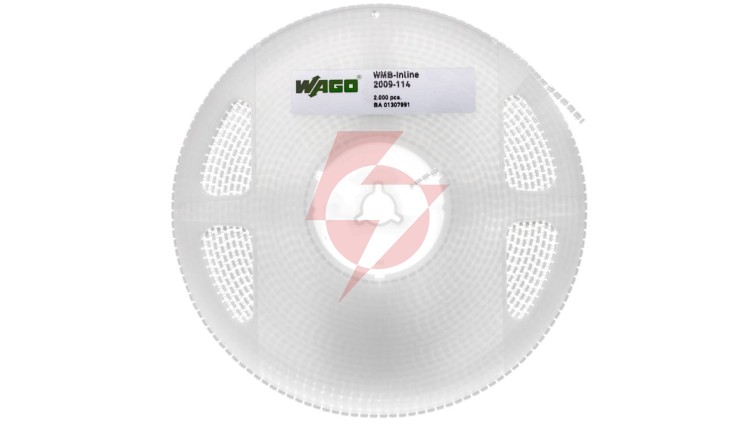 Oznaczniki WMB Inline szerokość 4 mm białe 2000 szt./rolka 2009-114