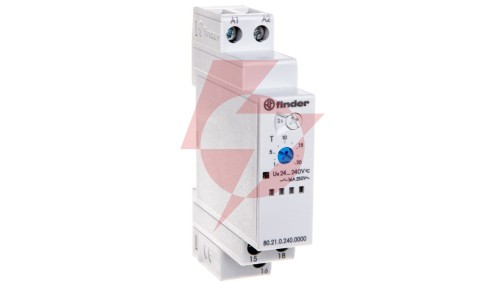 Przekaźnik czasowy 1P 16A 24-240V AC/DC 0,1s-24h 250V jednofunkcyjny DI 80.21.0.240.0000