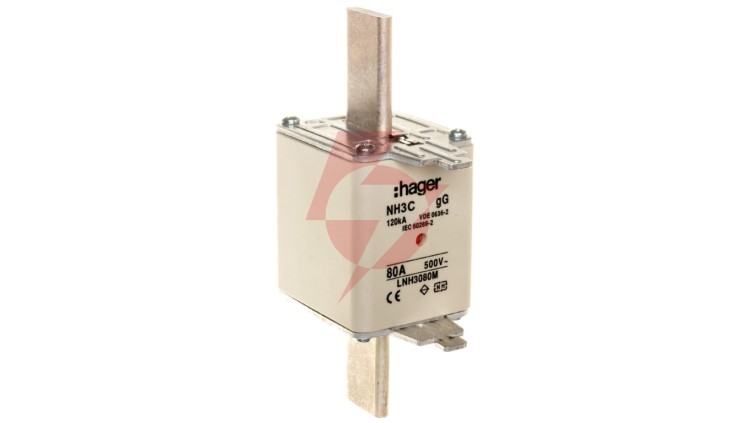 Wkładka bezpiecznika NH3C 80A 500V gG LNH3080M