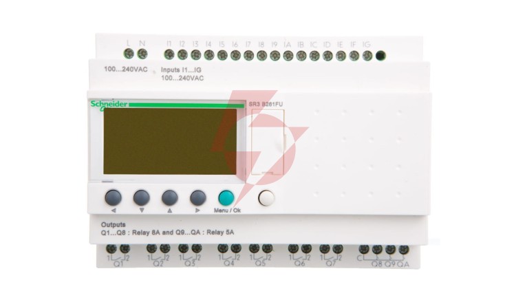 Sterownik programowalny 16 wejść 10 wyjść 100-240V AC RTC/LCD Zelio SR3B261FU