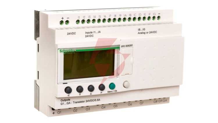 Sterownik programowalny 16wej 10wyj 24V DC RTC/LCD Zelio SR3B262BD