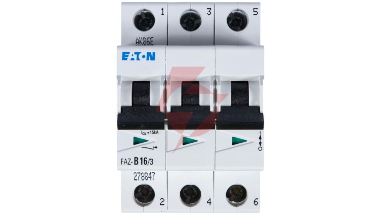 Wyłącznik nadprądowy 3P B 16A 15kA AC FAZ B16/3 278847