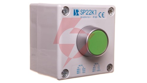 Kaseta sterownicza przycisk kryty zielony SP22K1\01-1
