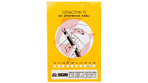 Oznacznik do opisywania ręcznego TS 6 biały E04ZP-02010100600 /40szt./